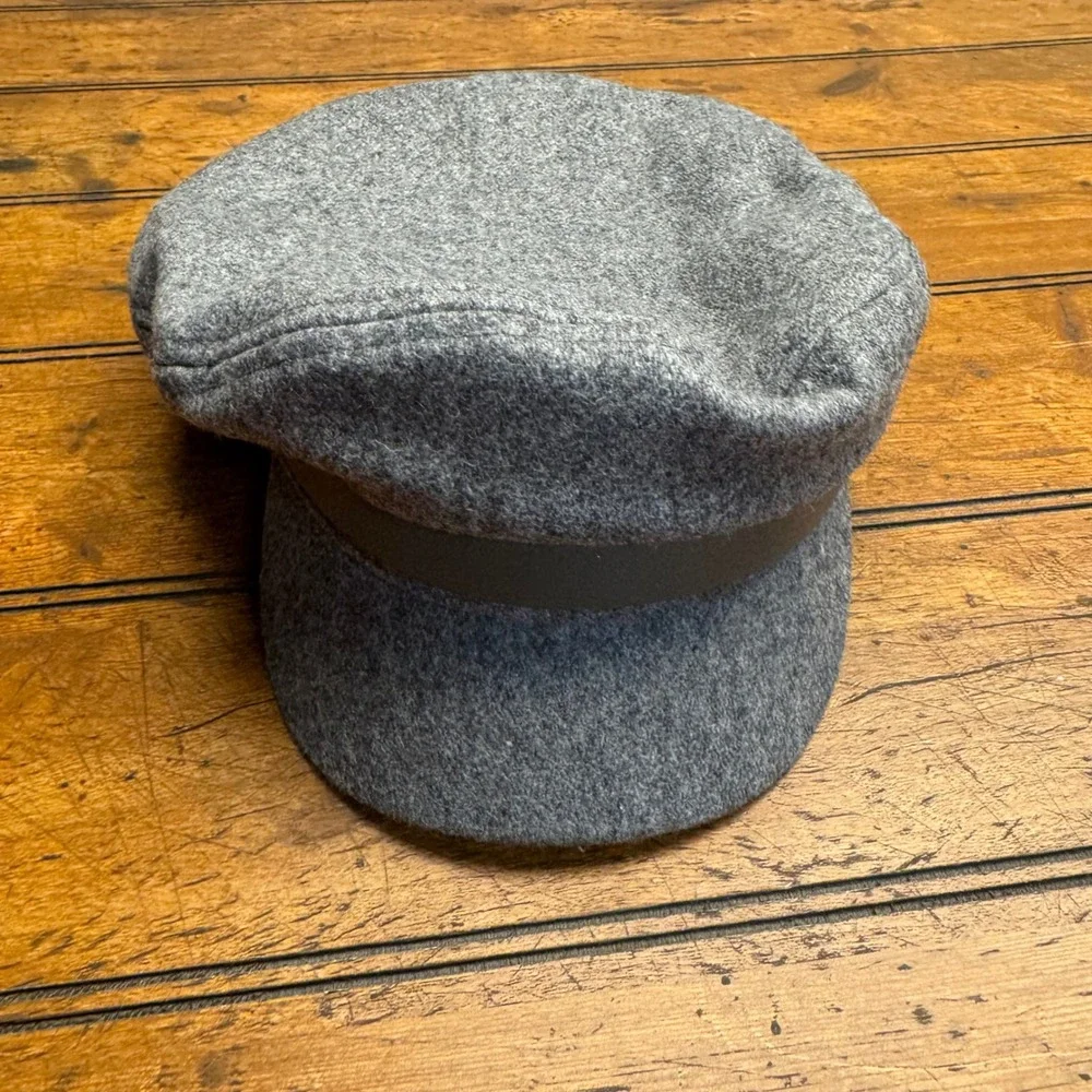 Kooringal Grey Wool Blend Fiddler Cap Baker‎ Boy Hat 57cm One Size Fits Most